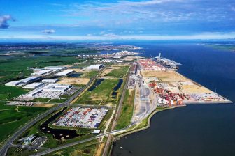 Aerial view of London Gateway